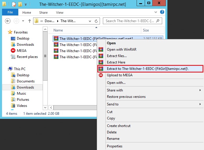 فایل ها را از حالت فشرده خارج سازید