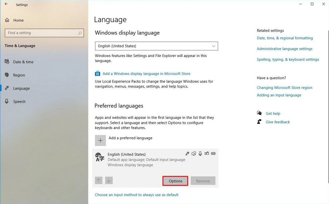 اضافه کردن زبان فارسی به کیبرد ویندوز 10