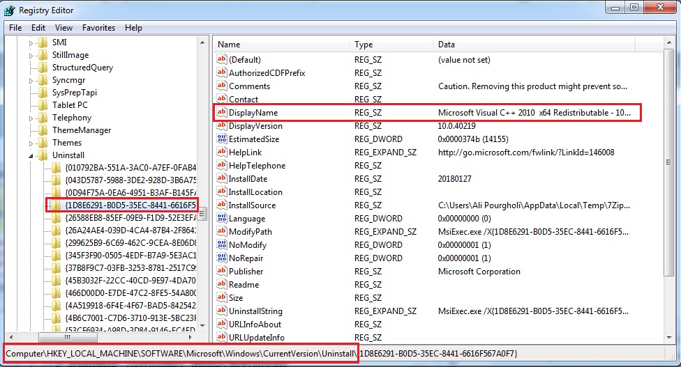 حذف کامل برنامه های نصب شده در ویندوز 10, حذف کامل برنامه از رجیستری, حذف کامل برنامه در ویندوز 10