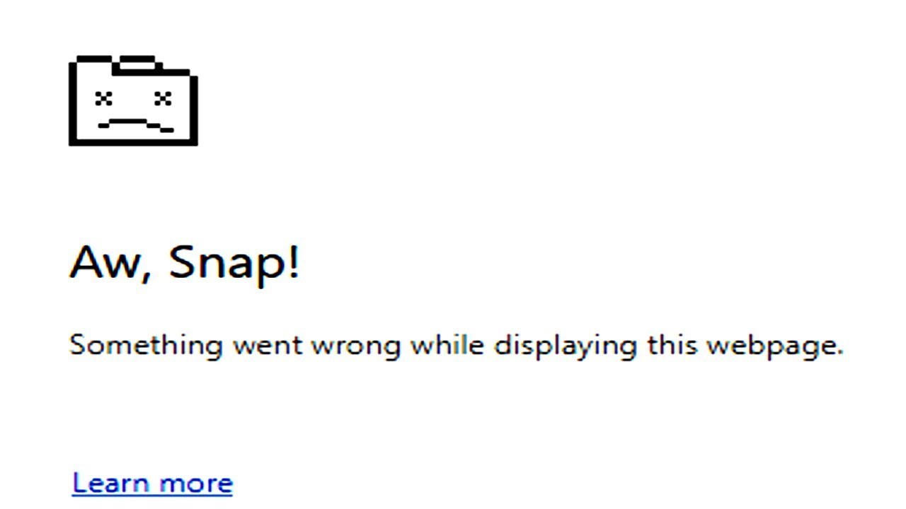 آموزش رفع ارور aw snap