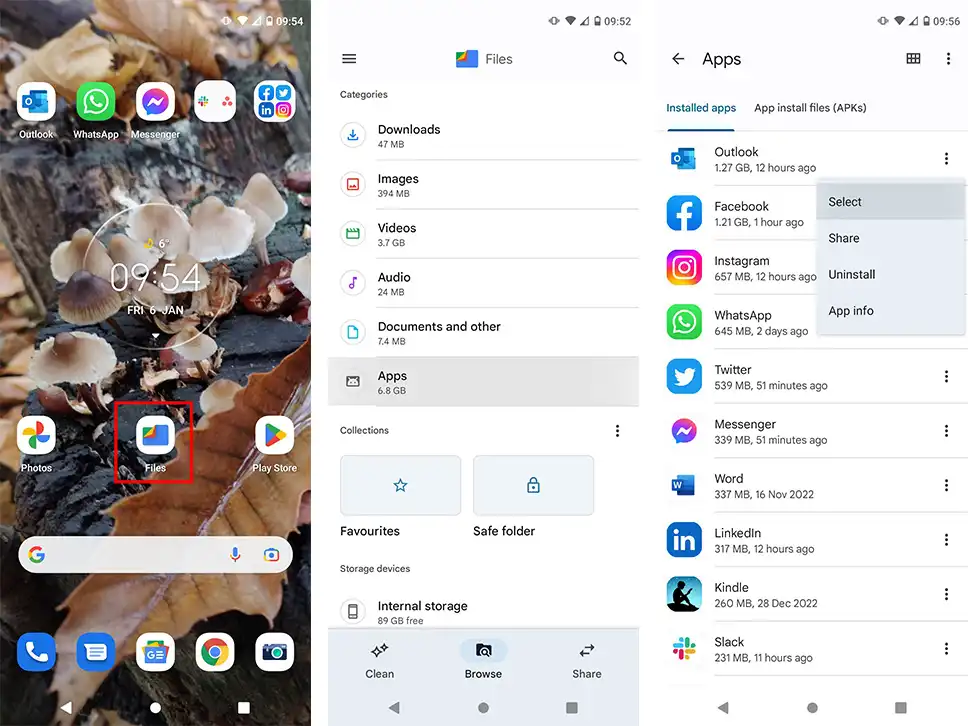 فایل منیجر گوشی