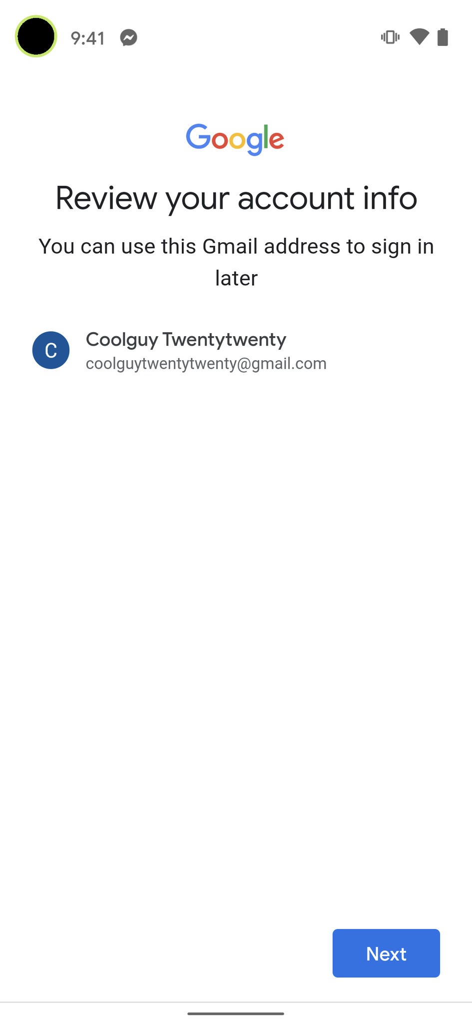 روی گزینه Next بزنید.