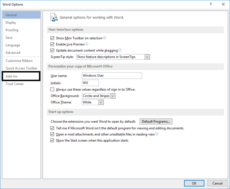 مشکل بسته شدن ورد 2016