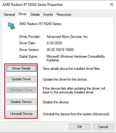 Driver Tab